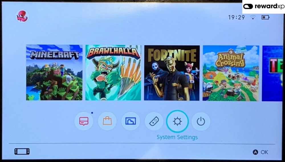 Nintendo Switch system settings