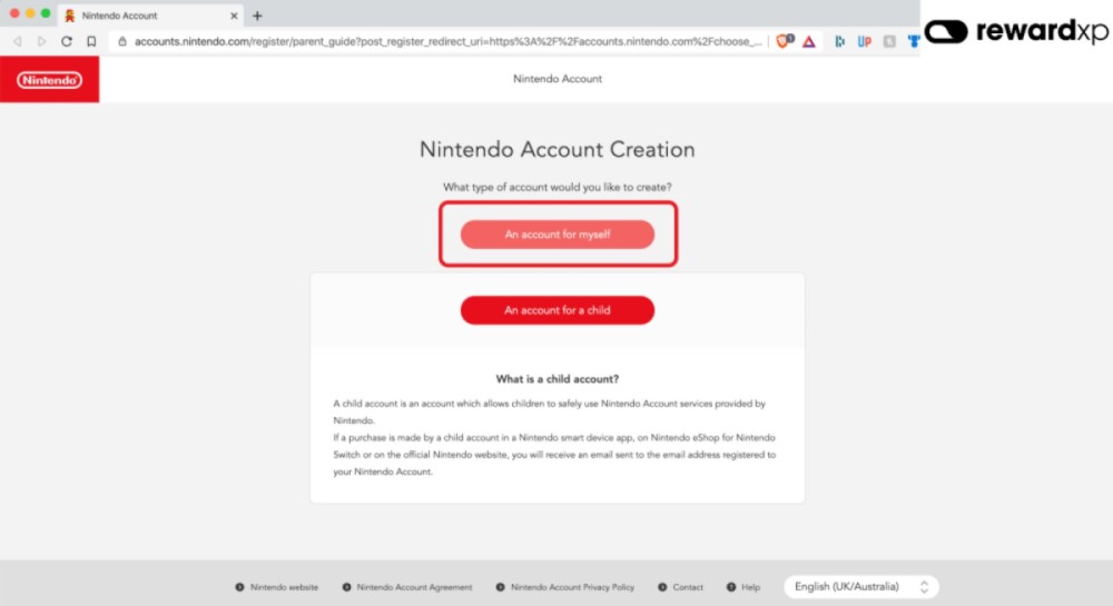 Nintendo Account, Support